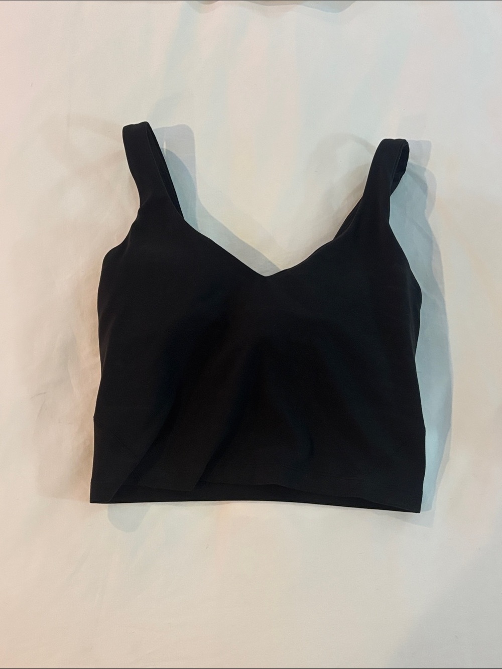 lululemon athletica Black Crop Tank Bralette
